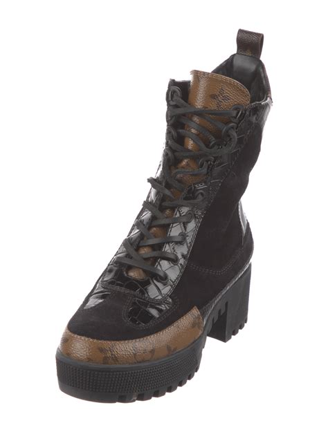 louis vuitton combat boots cheap|louis vuitton suede boots.